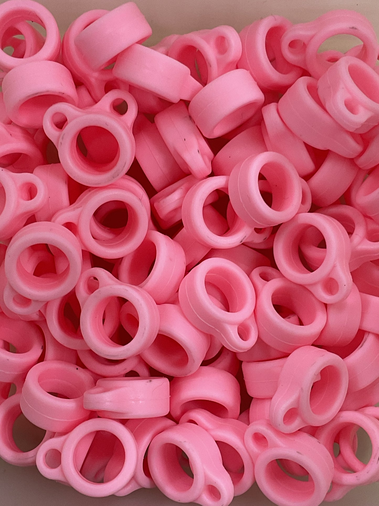 Silicone pen grip for badge reels/lanyards