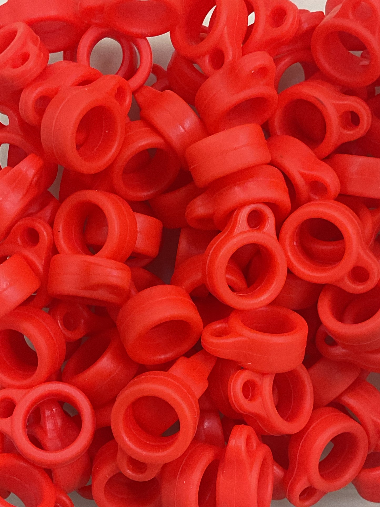 Silicone pen grip for badge reels/lanyards